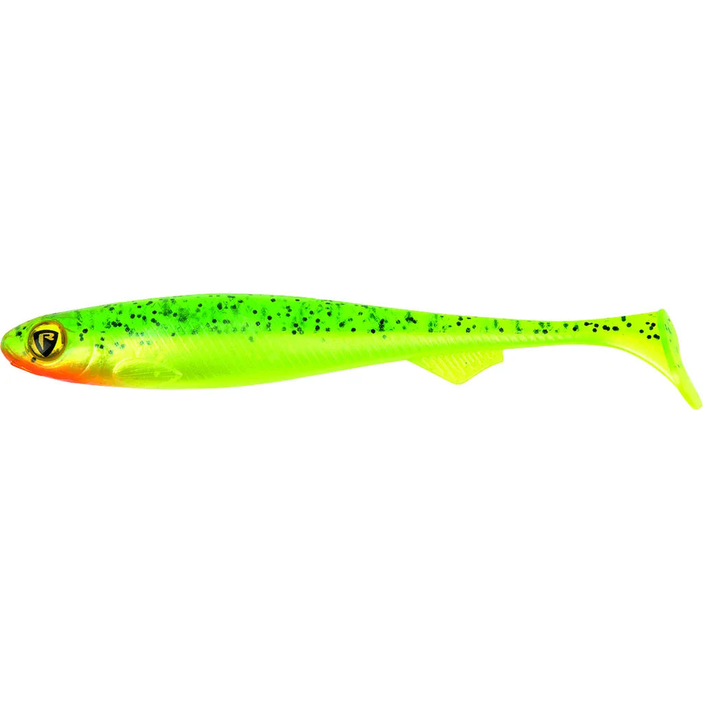 Fox Rage Slick Shad Gummifische 9cm UV Lemon Tiger 5Stk