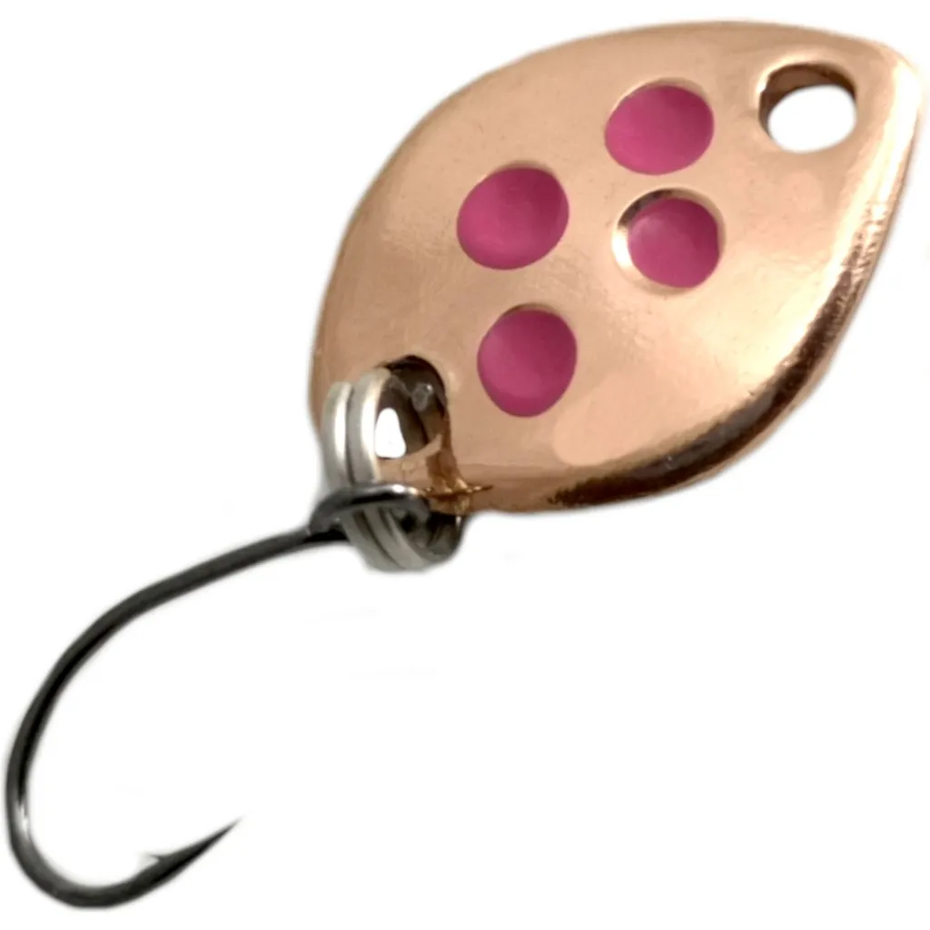 Troutwerk Spoon Blinker Kupferfarben/Pinke Punkte
