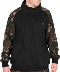 Fox LW Black / Camo QTR Zip Pullover L