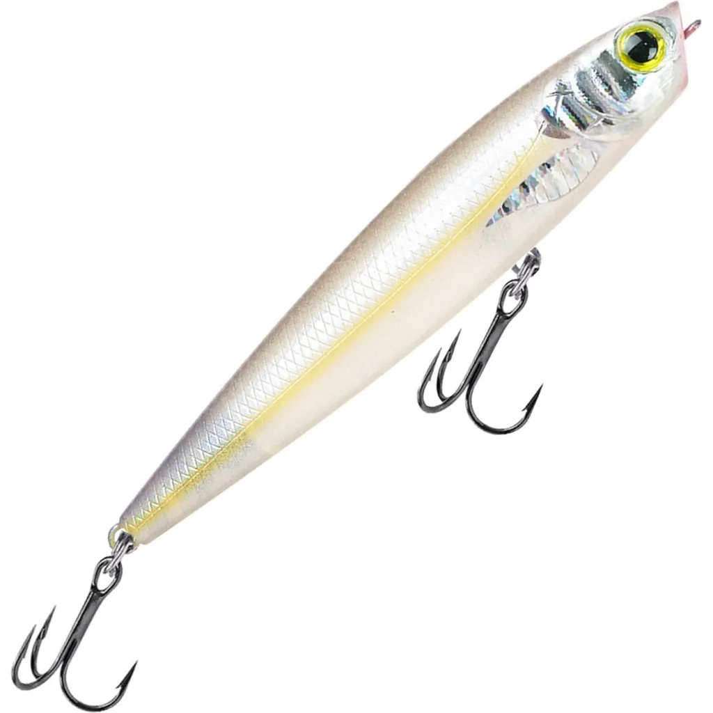 Lucky Craft Gunfish Oberflächenköder 95NF 9.5cm 12g Silver Cheek Chartreuse Shad