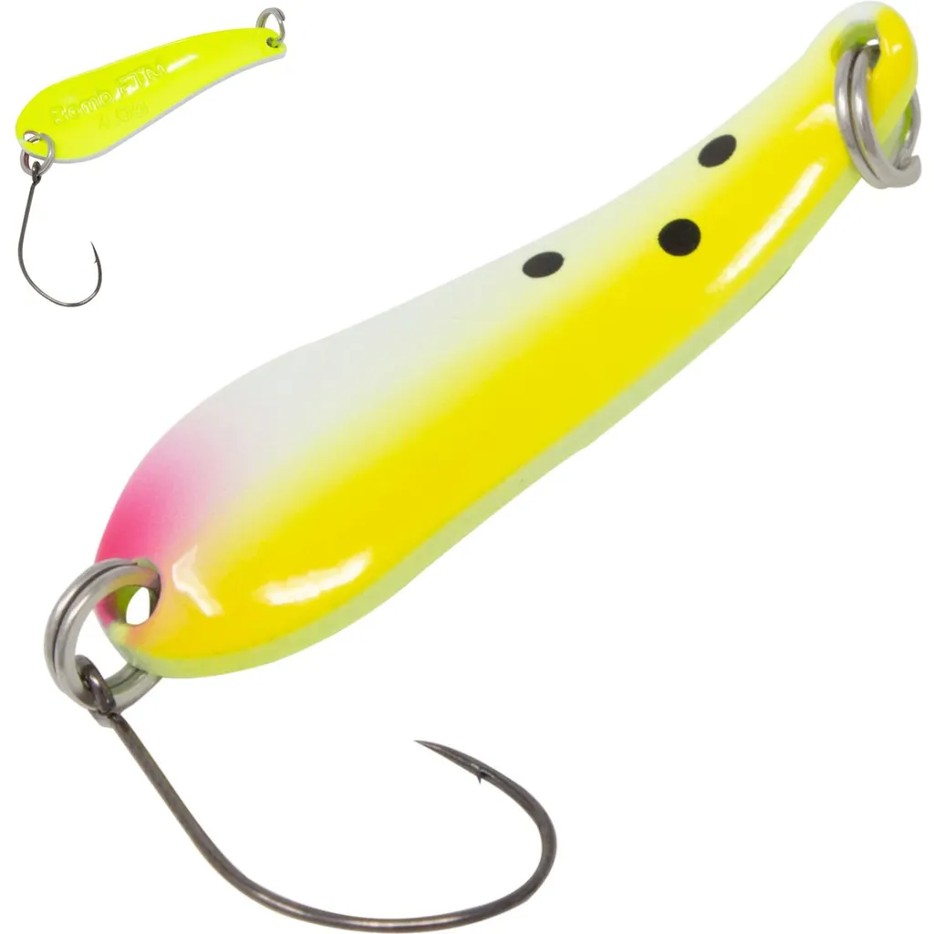 FTM Spoon Bomb Forellenblinker 4g 3.9cm Gelb Weiß Gelb