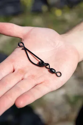 Black Cat Pellet Pro Mega Lead Clips 8cm Steel/Rubber