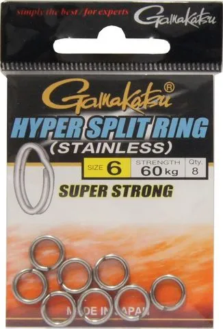 Gamakatsu Hyper Split Ring Spaltringe Black Nickel