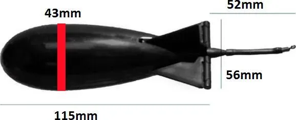 Spomb Mini Futterrakete 11.5cm 50mm White