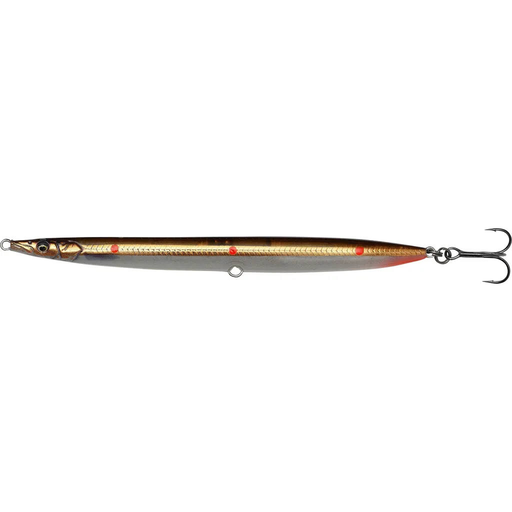 Savage Gear Sandeel Pencil Meerforellenköder 9cm 13g Brown Copper Red Dots