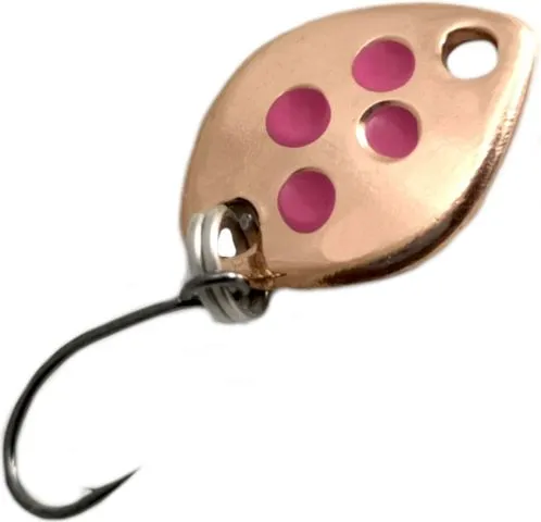 Troutwerk Spoon 0.8g 1.2cm Copper/Pink Dots