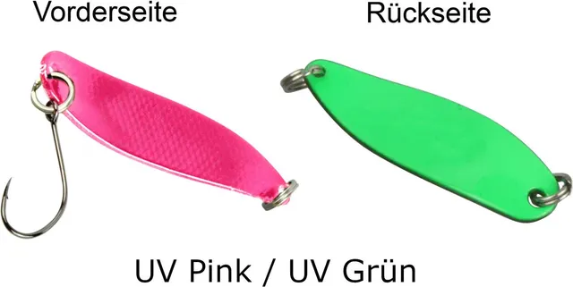 FTM Spoon Hammer 3.3cm 2.4g UV Pink/UV Grün