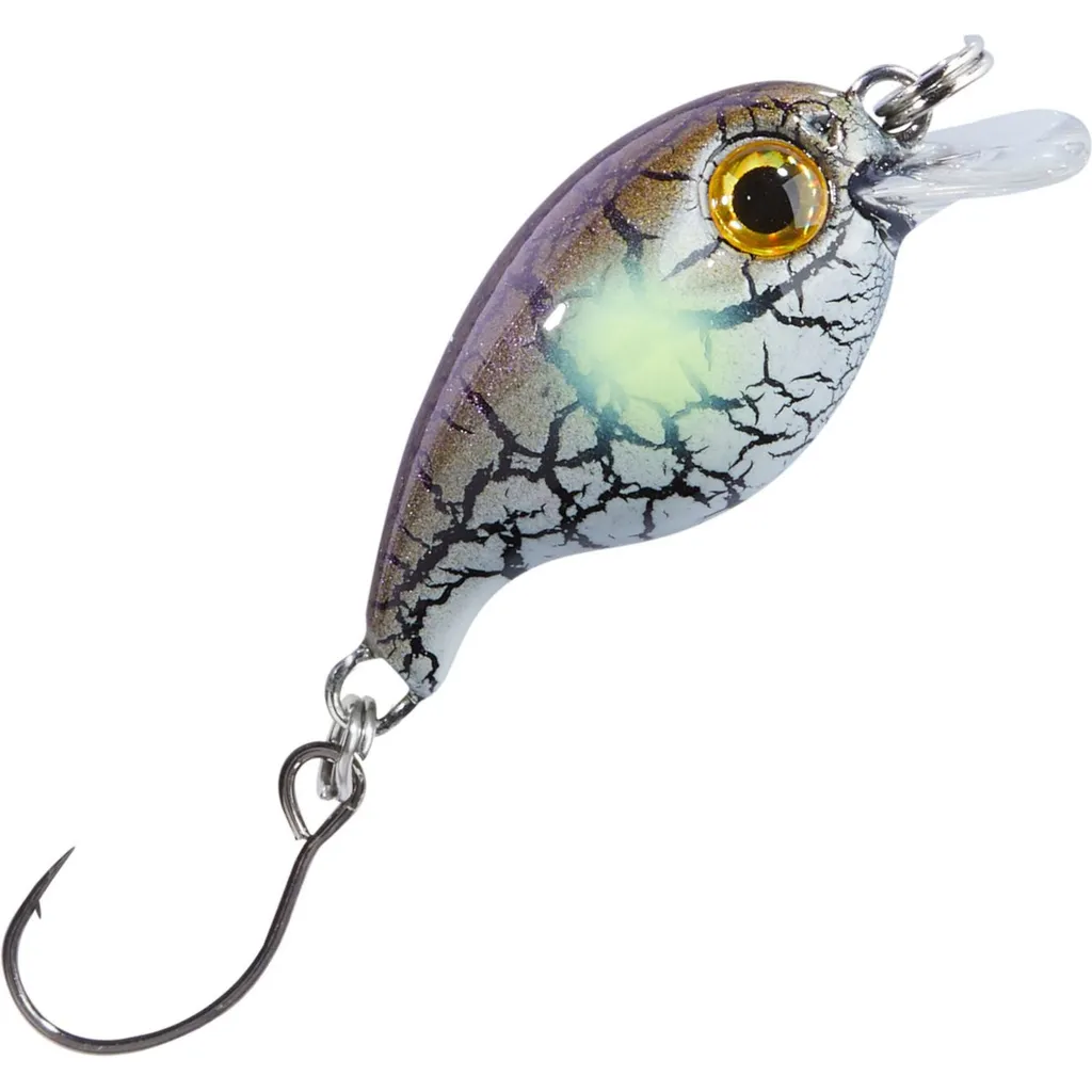 Balzer Trout Attack Crank Wobbler Thunder 3cm 2g Lila-Weiß-Schwarz-Gelb