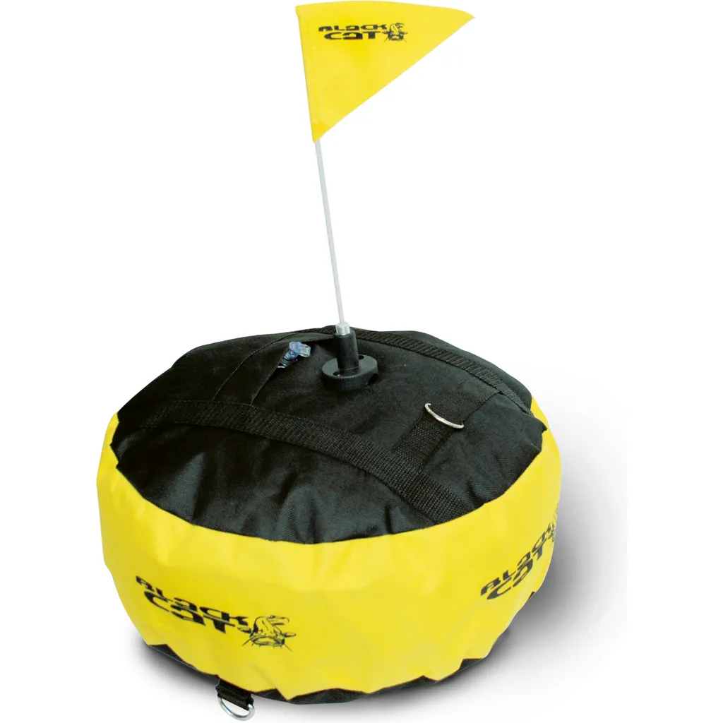 Black Cat Marker Buoy 33cm 25cm Black