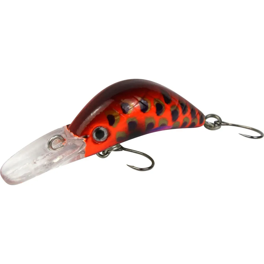 FTM Masu Security Wobbler 3cm 1.6g Braun-Orange-Lila Dunkel Gepunktet UV
