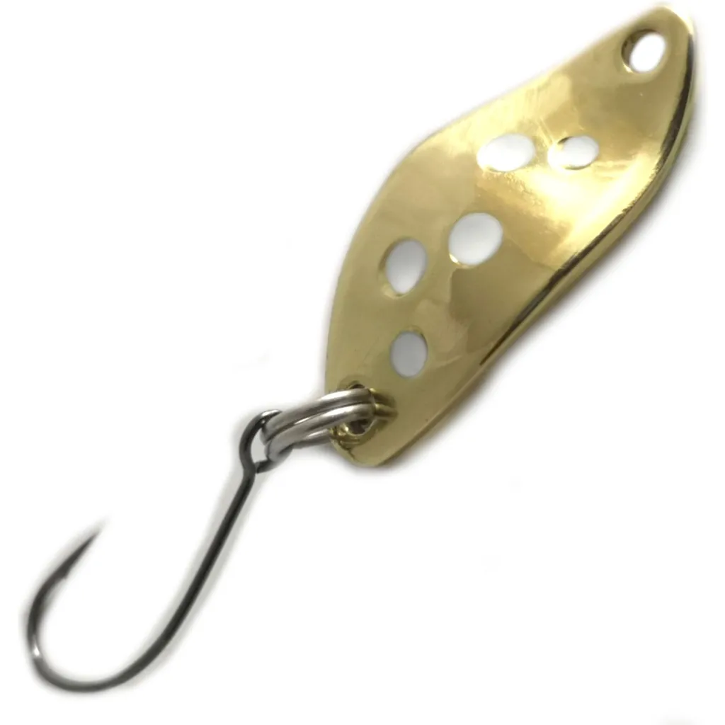 Troutwerk Spoon 1.5g 2.3cm Gold Weiß Punkte
