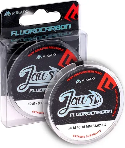 Mikado Fluorocarbon Jaws - 0.25mm, 5.08kg, 50m, Transparent