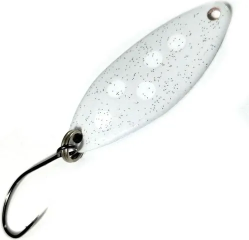 Troutwerk Spoon 2.5g 3.3cm Weiß Weiße Punkte