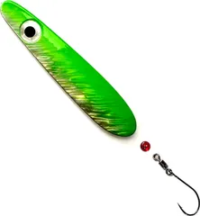 Troutwerk 15g Inline Blinker - Meerforellenblinker Grün/Silber/Holo