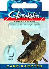 Gamakatsu Karpfen LS-3310 Ready-Made Rig #8 0.25mm NS Black