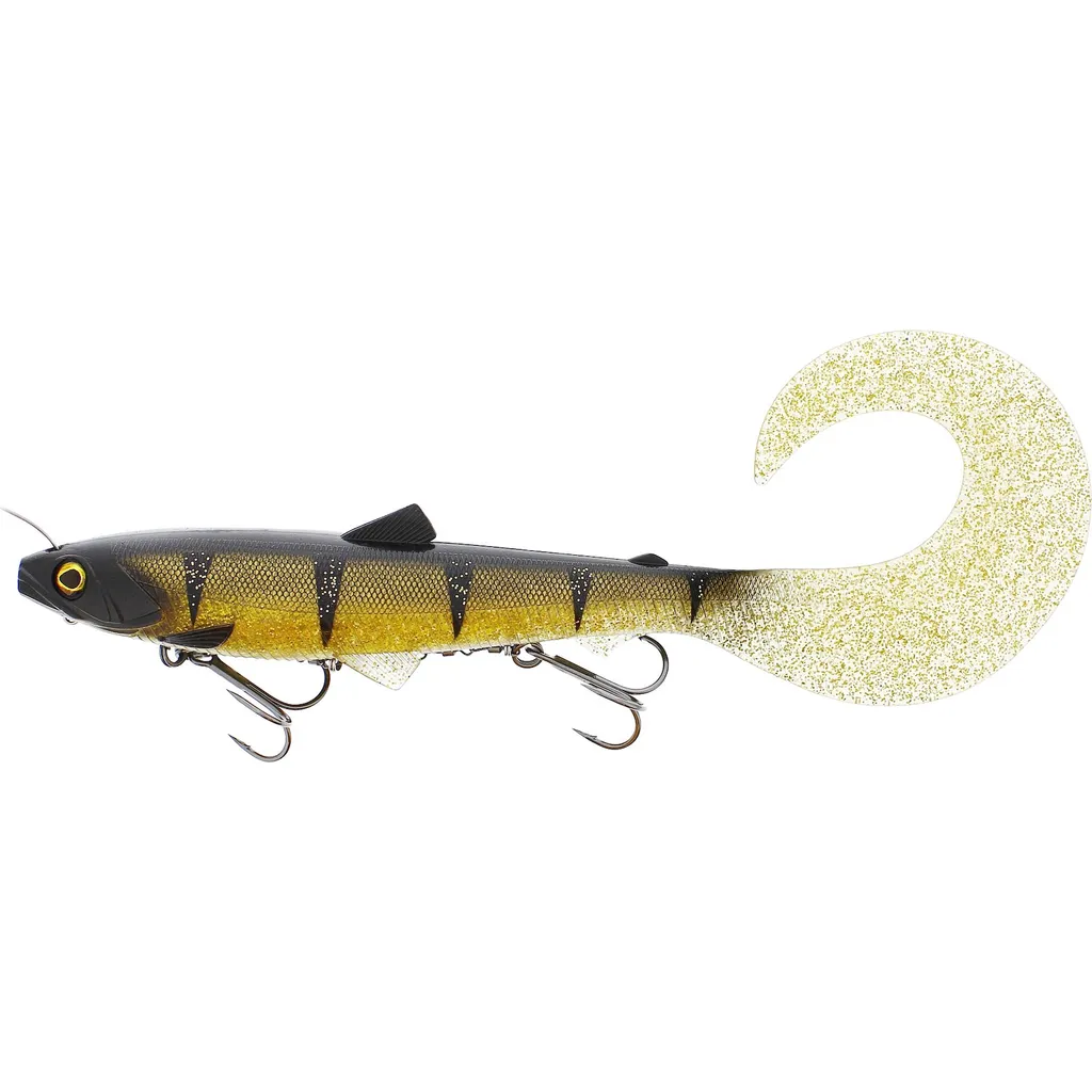 Westin BullTeez Curltail Inline Gummifische 33cm 230g Cola Perch Sinking