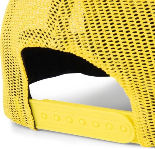 Black Cat Black and Yellow Trucker Cap