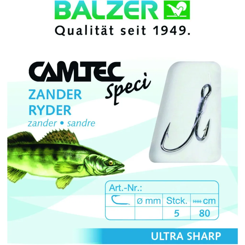 Balzer Camtec Zander Zwillingshaken Vorfach #1/0