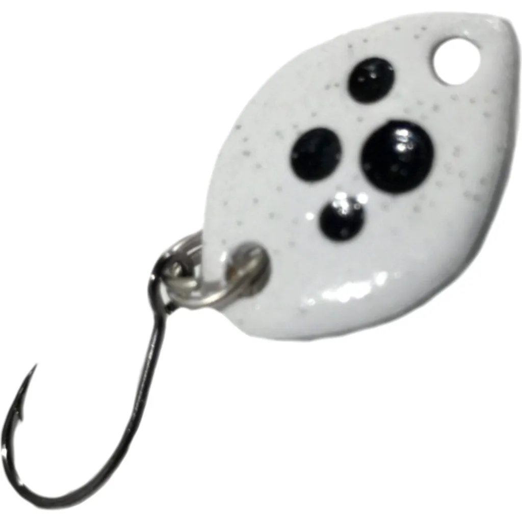 Troutwerk Spoon Blinker Weiß/Schwarze Punkte