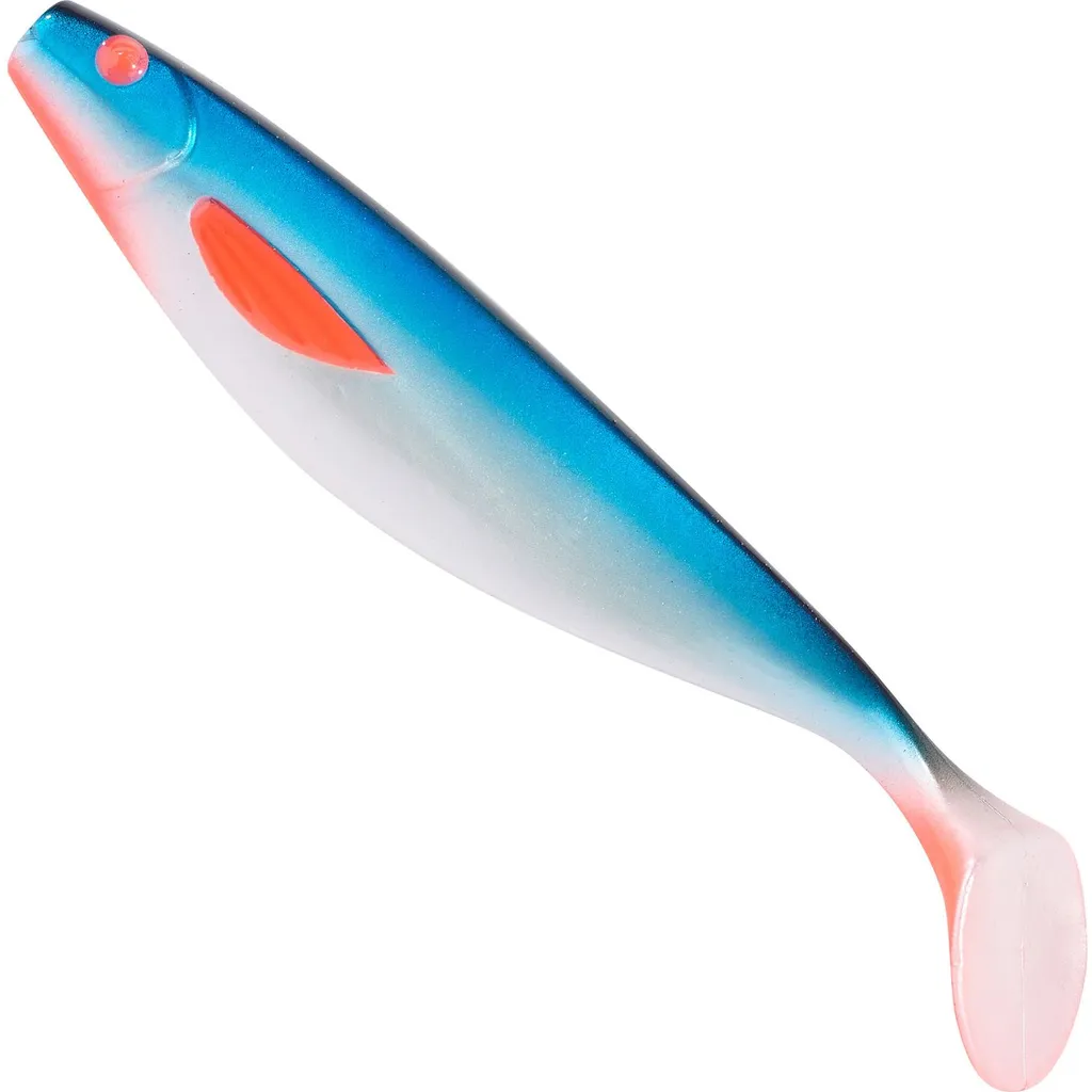 Balzer Shirasu Booster Shad Gummiköder 6cm Blue Artic