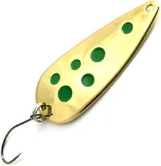 Troutwerk Spoon 4cm 5g Gold-Coloured/Green Dots