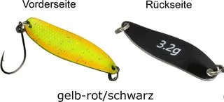 FTM Spoon Hammer Spoon 3.2g Tumbling Yellow-Red/Black