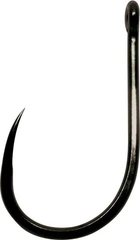 Gamakatsu Power Carp Ring Eye Barbless Hook #8 10pcs NS Black