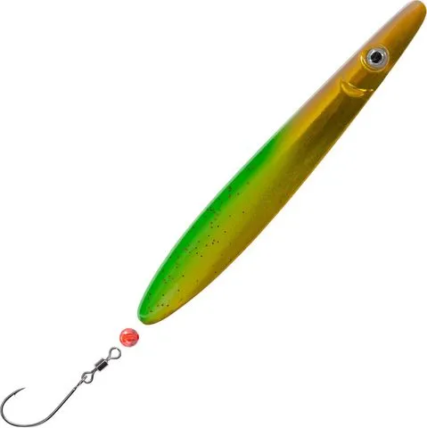 Troutwerk Inline Blinker 7.4cm 16g Grünweiß Goldfarben