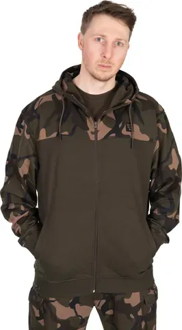 Fox LW Khaki Camo Split Zip Hoody 2XL