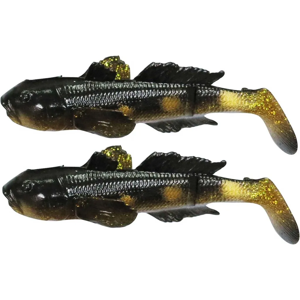 Savage Gear LB 3D Goby Gummiköder 16cm 62g Black Gold