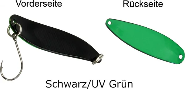FTM Spoon Hammer 3.3cm 2.4g Schwarz/UV Grün