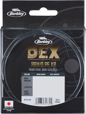 Berkley DEX x8 0.06mm 300m 5.4kg Moss Green