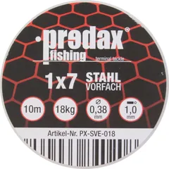 Predax Stahlvorfach 10m 18kg 0.38mm