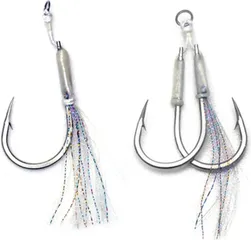 Hearty Rise Assist Hook Keen Power Vertikal- und Dropshot-Zubehör #9/0 2cm Silberfarben