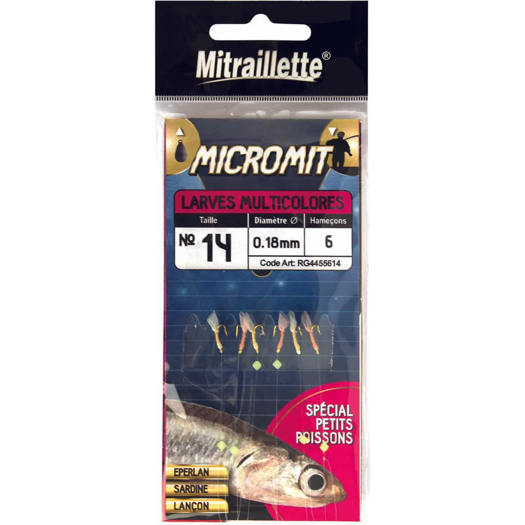 Ragot Micromit® Larva Haken 5H6 #6 4.3g Pink