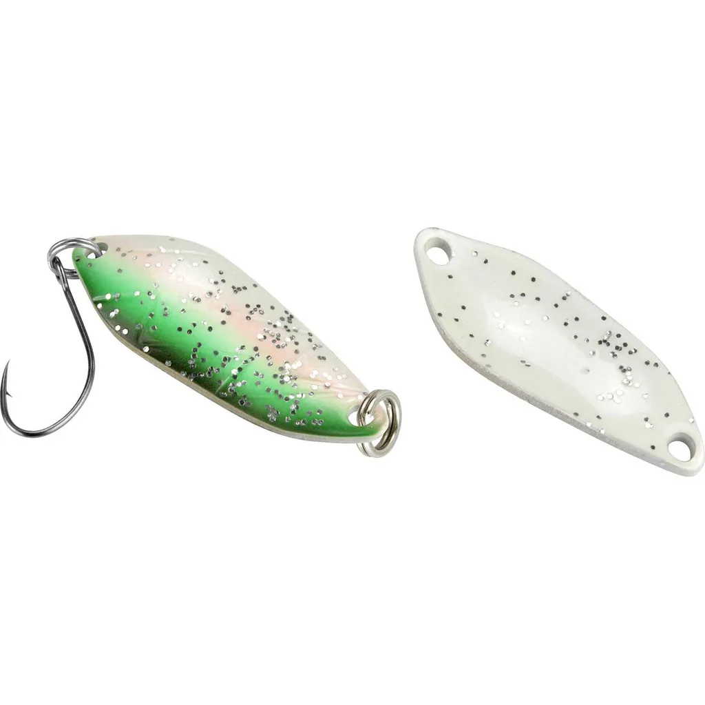 FTM Spoon Strike Blinker 2.1g Grün Weiß Glitter