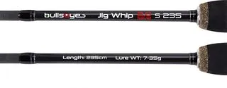 Bullseye Jig Whip Travel 2.0 Spinning Rod 129g 68cm 4pc Composite-Carbon