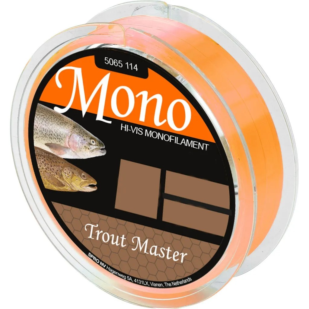 Trout Master Hi-Vis Mono 200m Orange
