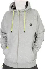 Matrix Full Zip Hoody Marl Grey/Lime XXL