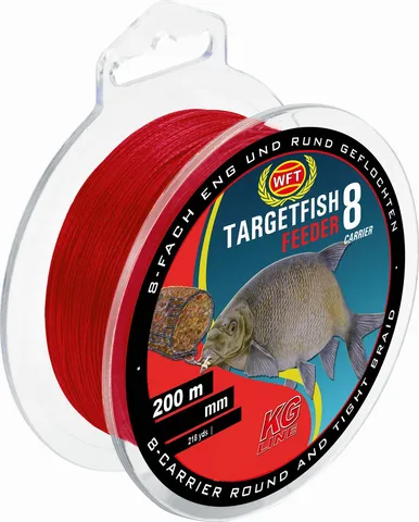 WFT TF8 Feeder Geflochtene Schnur 0.09mm 6kg 200m Blood Red