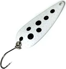 Troutwerk Spoon 4cm 5g White/Black Dots Single Hook