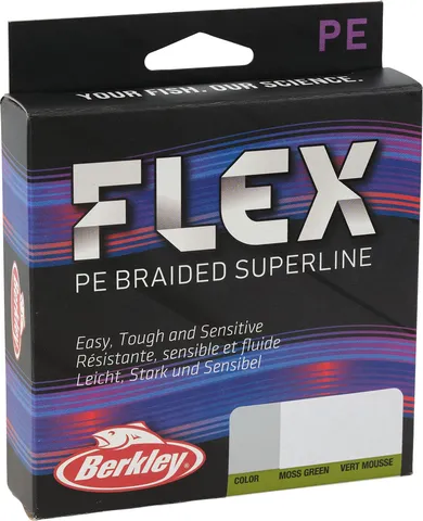 Berkley Flex Braid Braided Line 275m 0.20mm 6.8kg Moss Green