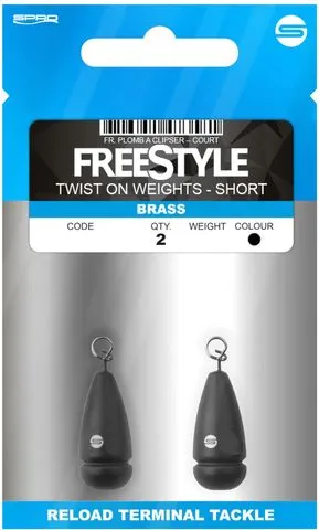 Spro Freestyle Twist On Weights Short 5g Brass