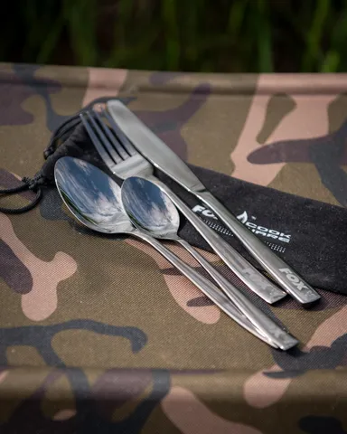 Fox Cookware Cutlery Set Black Stainless Steel