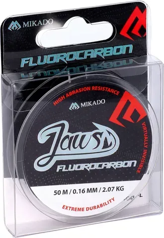 Mikado Fluorocarbon Jaws - 0.25mm, 5.08kg, 50m, Transparent