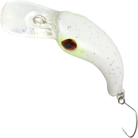 FTM Masu Wobbler 2.9cm 0.5m 1.2g weiß/gelb/glitzer