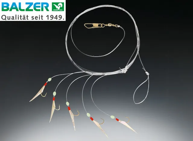 Balzer Micro Heringssystem Ready-made rigs 1.5m 5pc #14