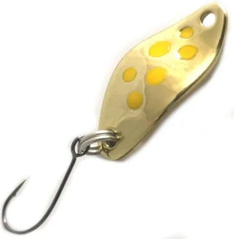 Troutwerk Spoon 1.5g 2.3cm Gold/Yellow Dots