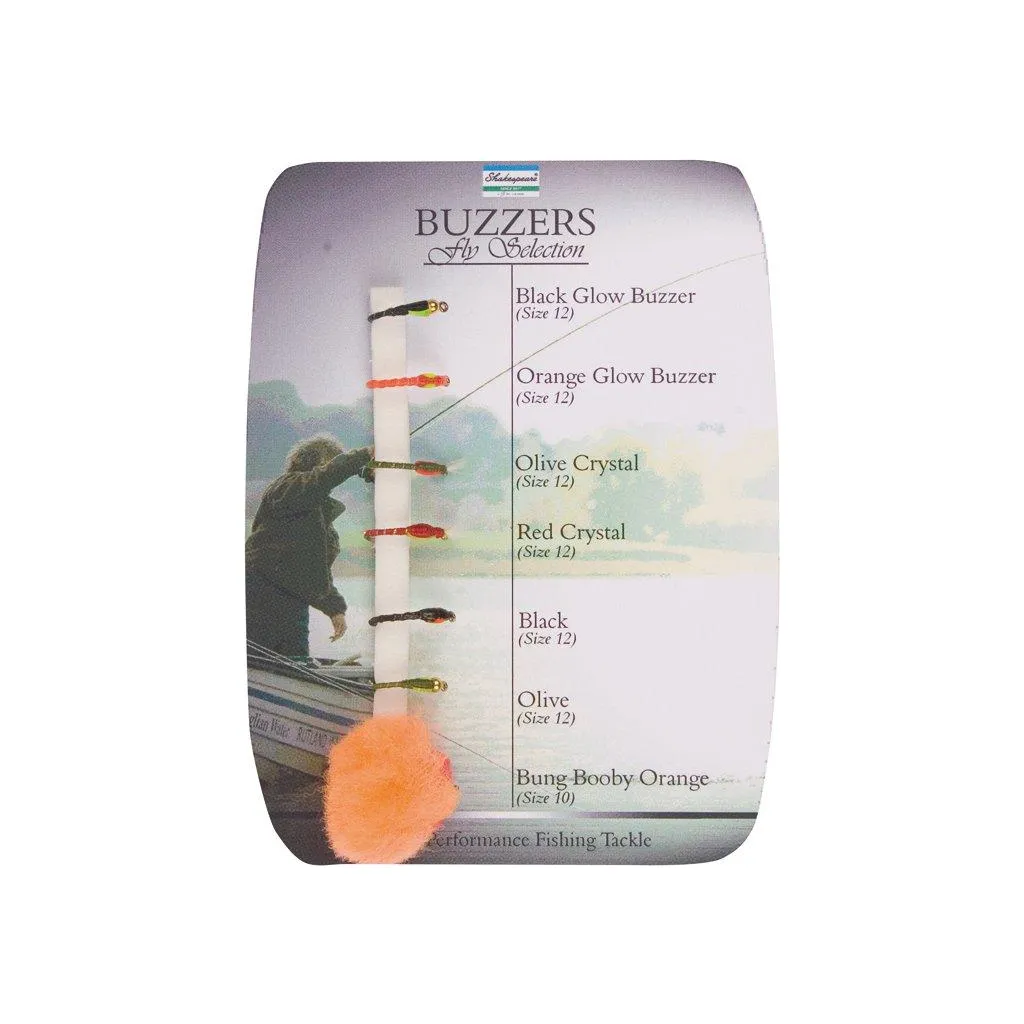 Shakespeare Sigma Fly Selection 7 Buzzers Assorted