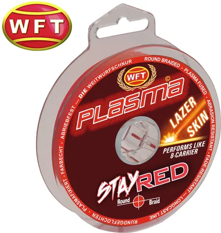 WFT Plasma Stay Red Lazer Skin Geflochtene Schnur 0.22mm 27kg 150m